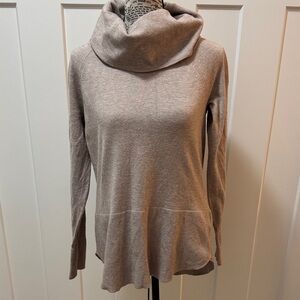 Cozy  Cowl Neck Sweater - Beige